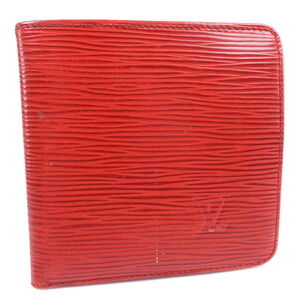Louis Vuitton Porto Vie cult Monet Bi fold Wallet Epi Castilian Red